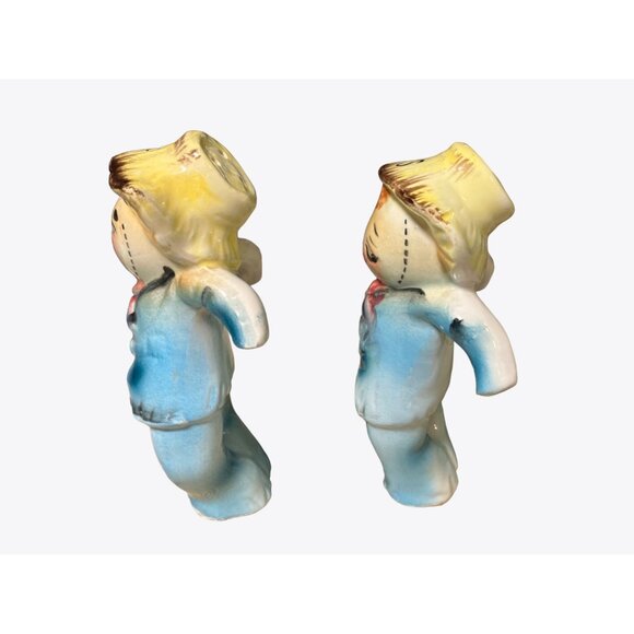 Scarecrow Salt and Pepper Vintage Shaker Set - Picture 7 of 10